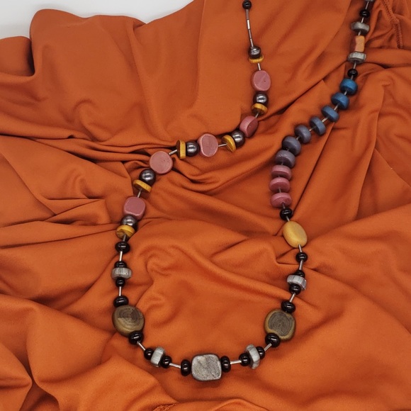 Handmade Polymer Bead Necklace - Picture 5 of 9